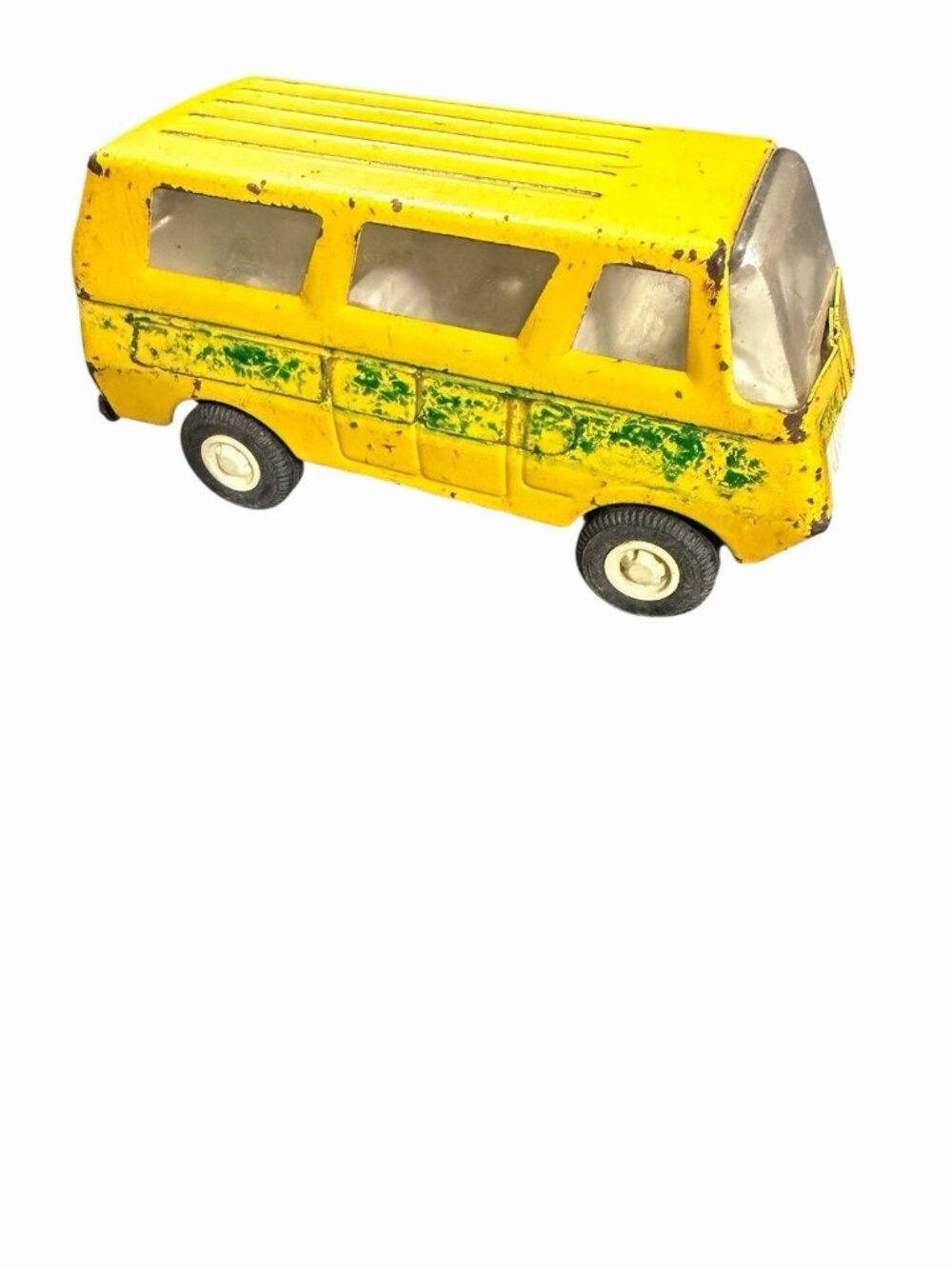 Vintage Tonka Camper Van Pressed Steel Yellow Green Toy Mound Minn USA 1960s